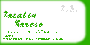 katalin marcso business card